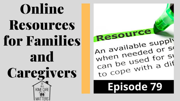 Online Resources for Families and Caregivers